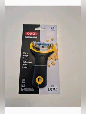 Oxo Good Grips Black and Yellow Corn Prep Peeler Stainless Steel Blade